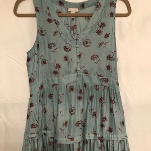 Teal Hinge Summer Tank